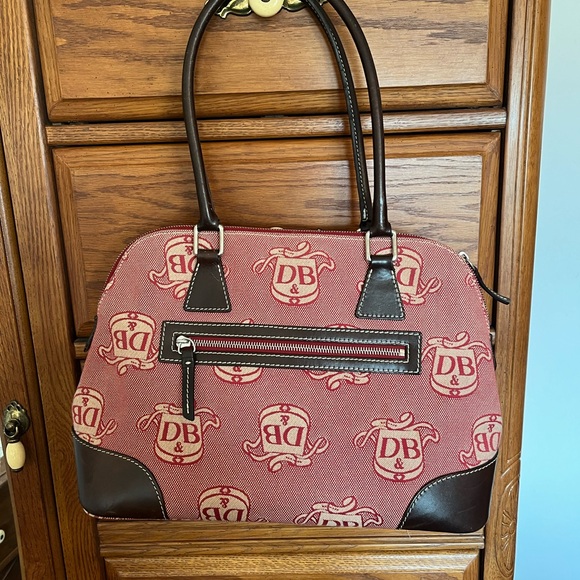 Vintage Dooney and Bourke monogram Donegal Satchel - Picture 2 of 5
